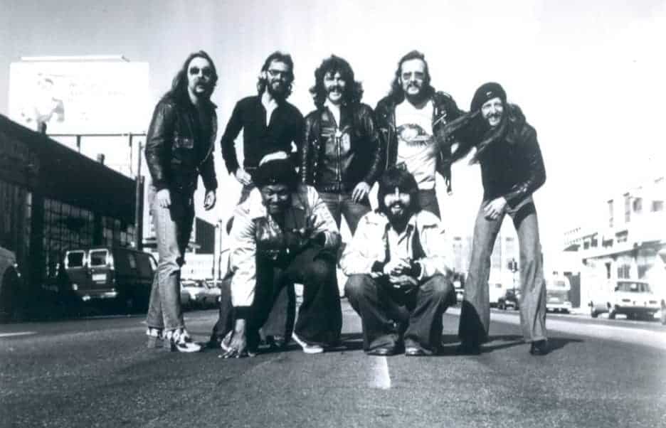 Photo of The Doobie Brothers in 1976.