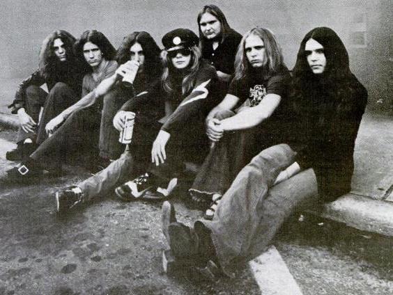 Ronnie Van Zant and the rest of the band, Lynyrd Skynyrd.
