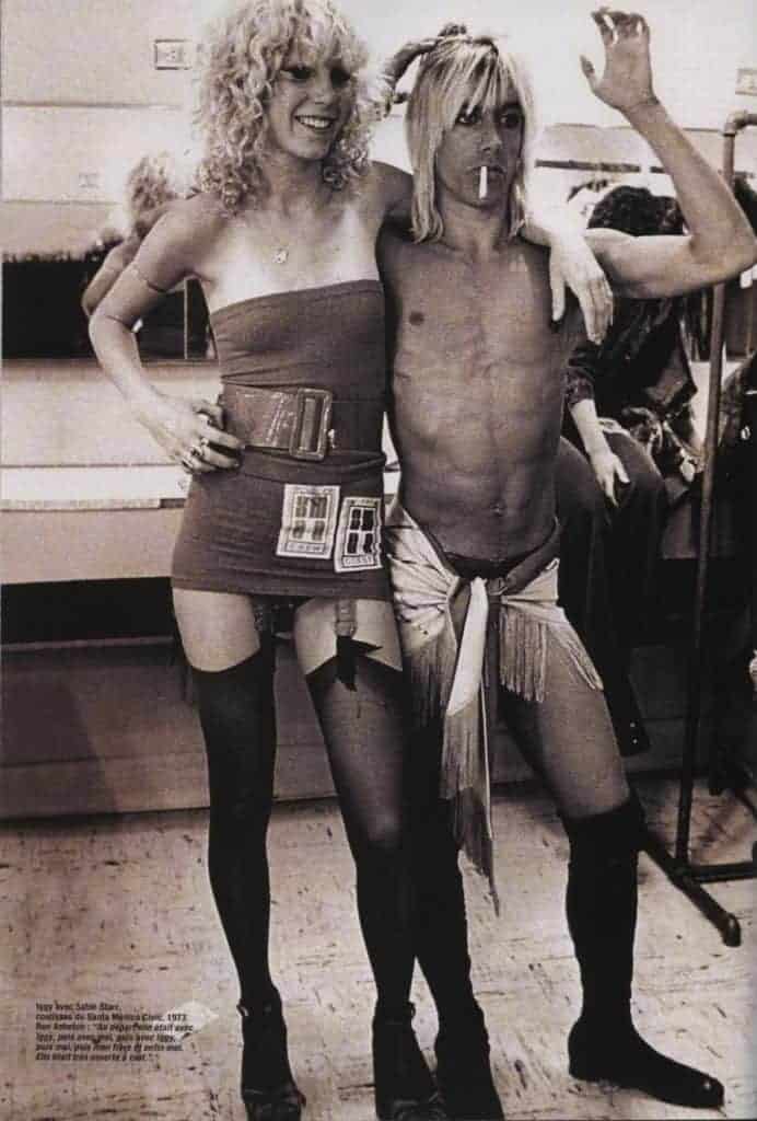 Iggy Pop and Sable Starr in 1973.