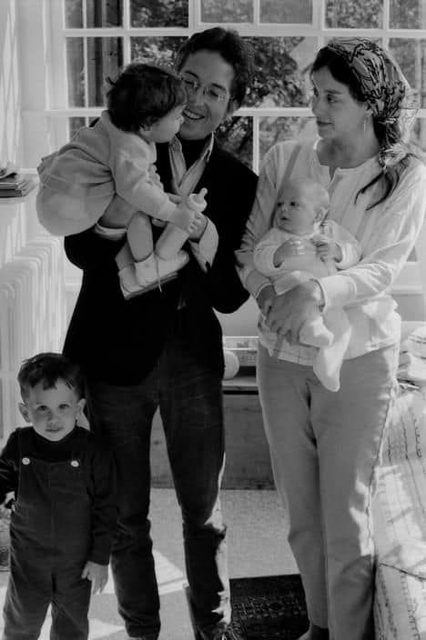 Bob and Sara Dylan with their children.