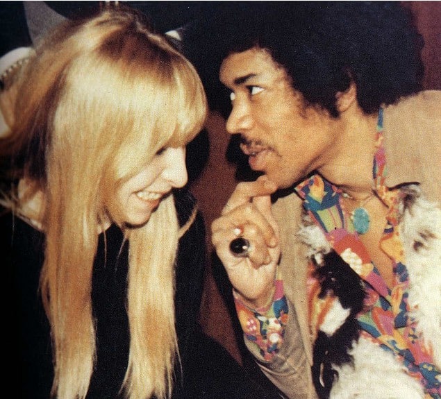 Jimi Hendrix and Monika Dannemann.