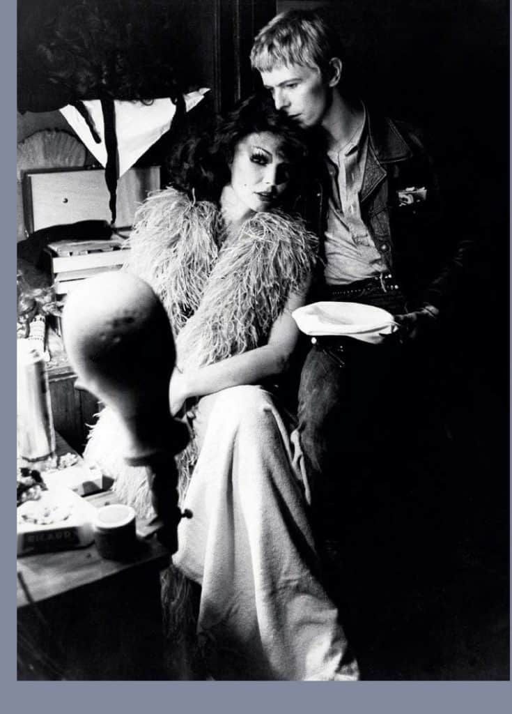 David Bowie and Romy Haag, Berlin, 1977.