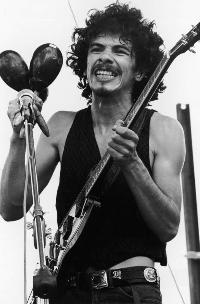 Carlos Santana Woodstock 1969.