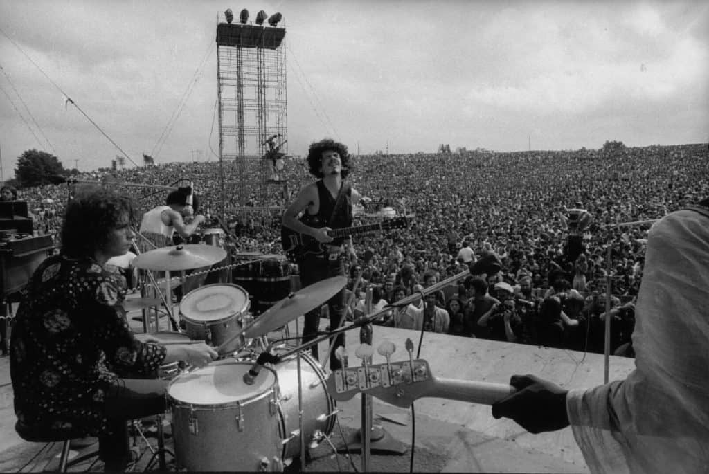Santana at Woodstock (1969).